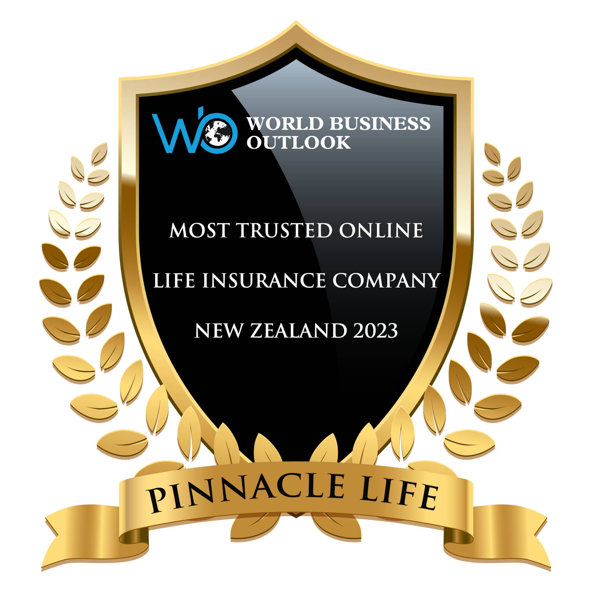 Pinnacle Life voted Most Trusted Online Life Insurance Company, New Zealand, 2023. 